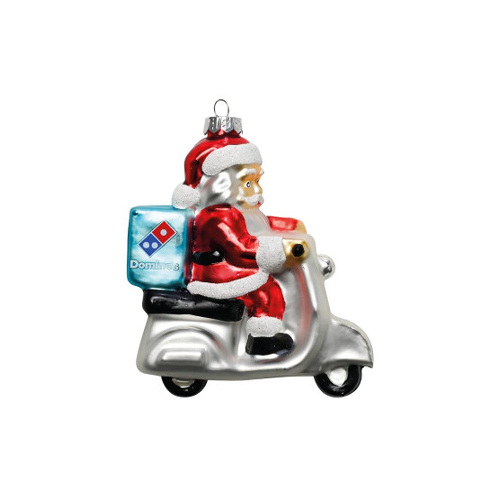 Christmas Ornament: Santa on a Scooter